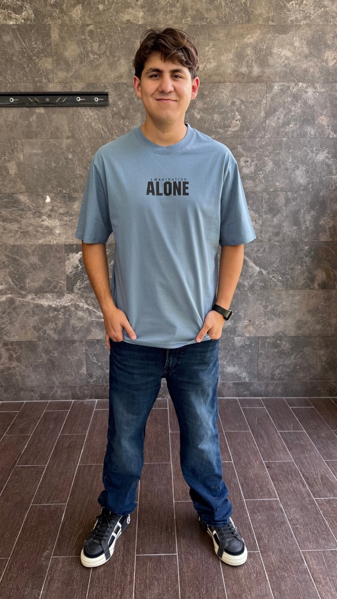 Playera Oversize Alone Bear