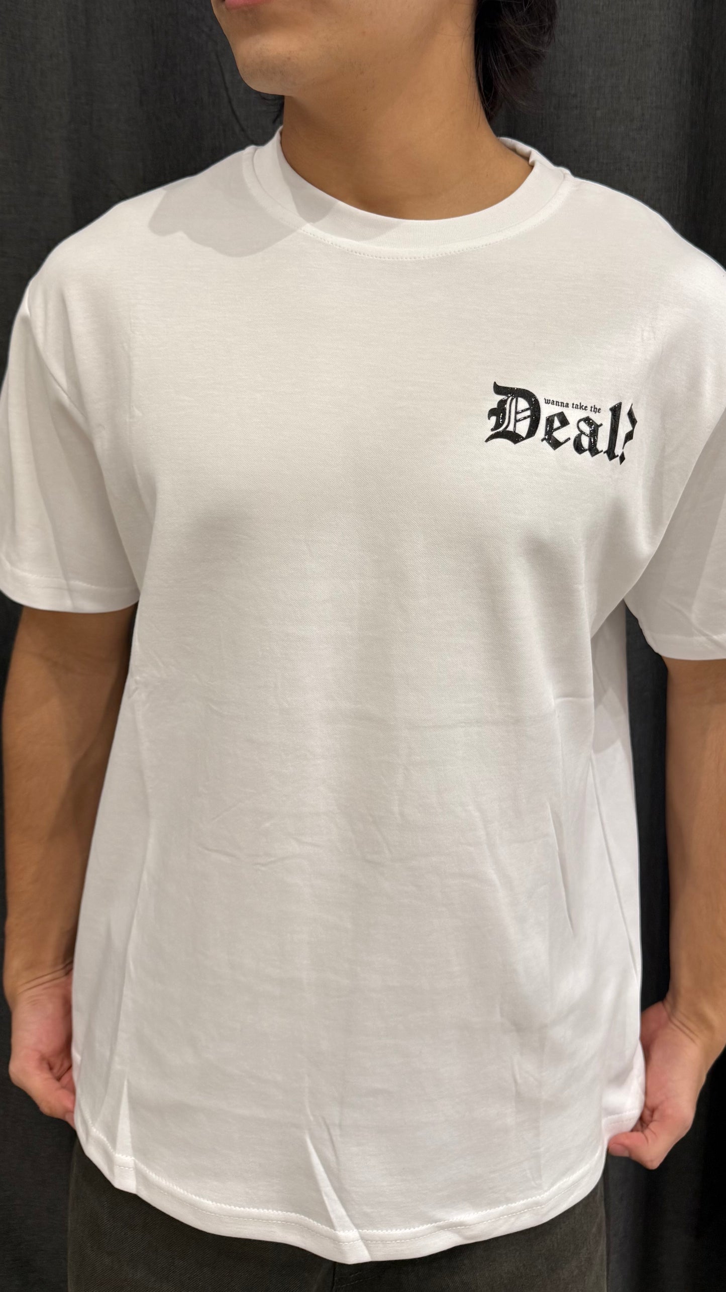 Playera Oversize Unisex con Diseño “Deal?” Estilo Urbano Premium