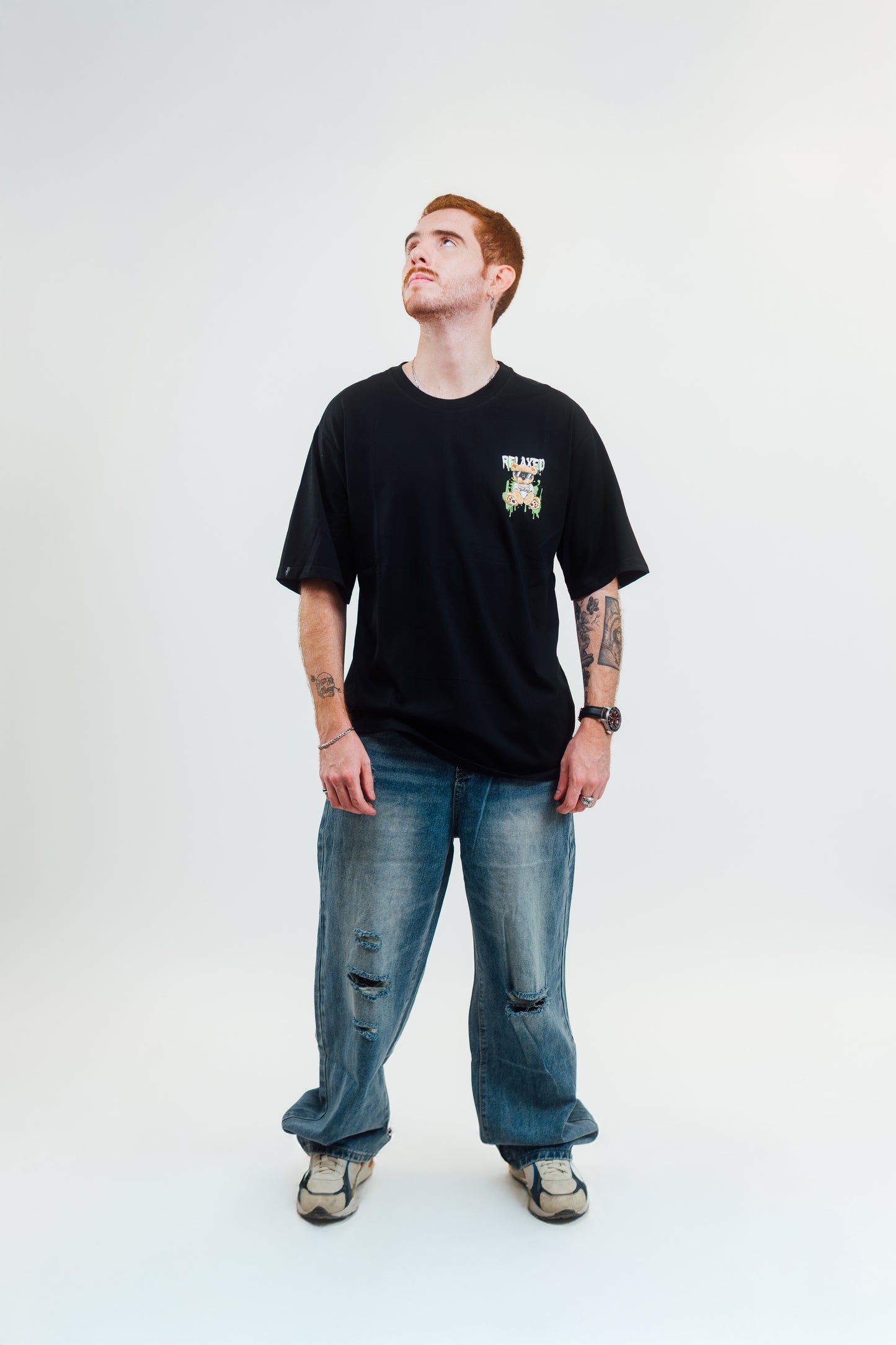 Playera Estampada "Oso Relaxed"