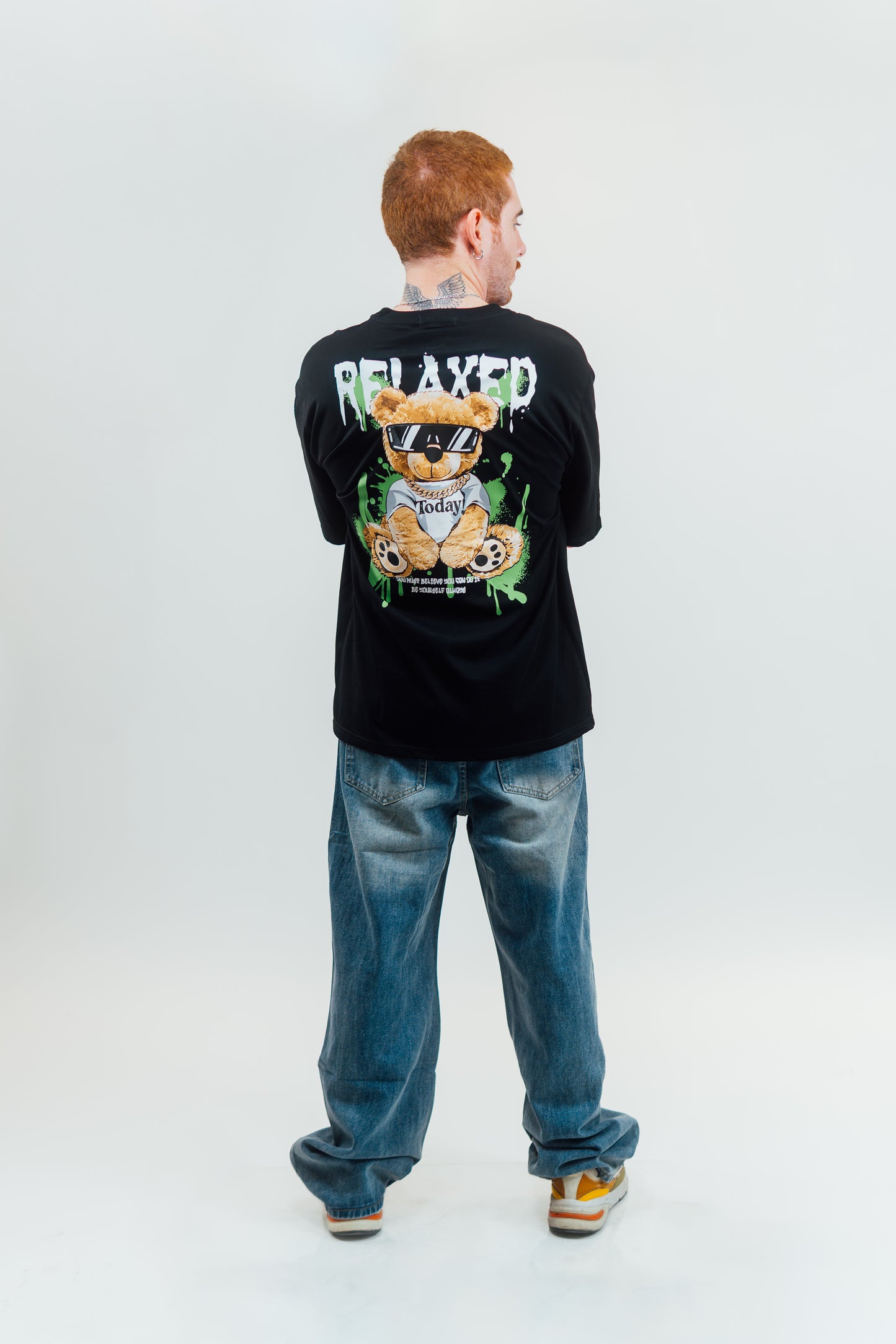 Playera Estampada "Oso Relaxed"