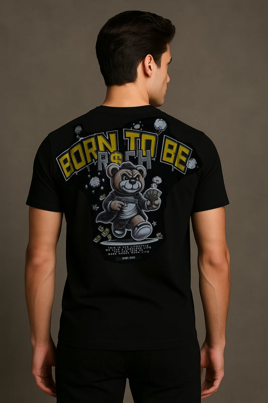 Playera Estampada "Born To Be Rich"
