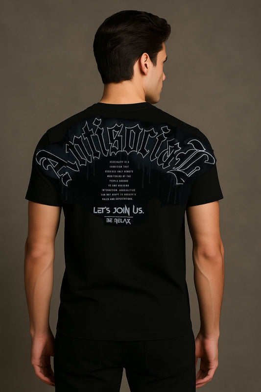Playera Estampada "Antisocial"