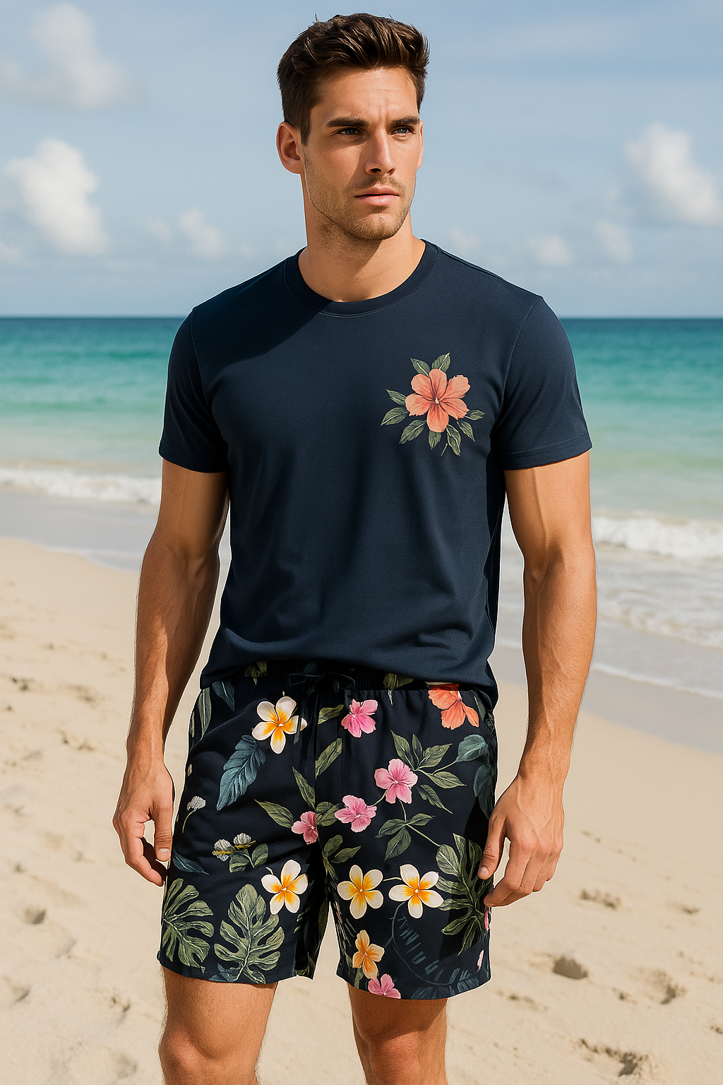 Short Estampado Floreado