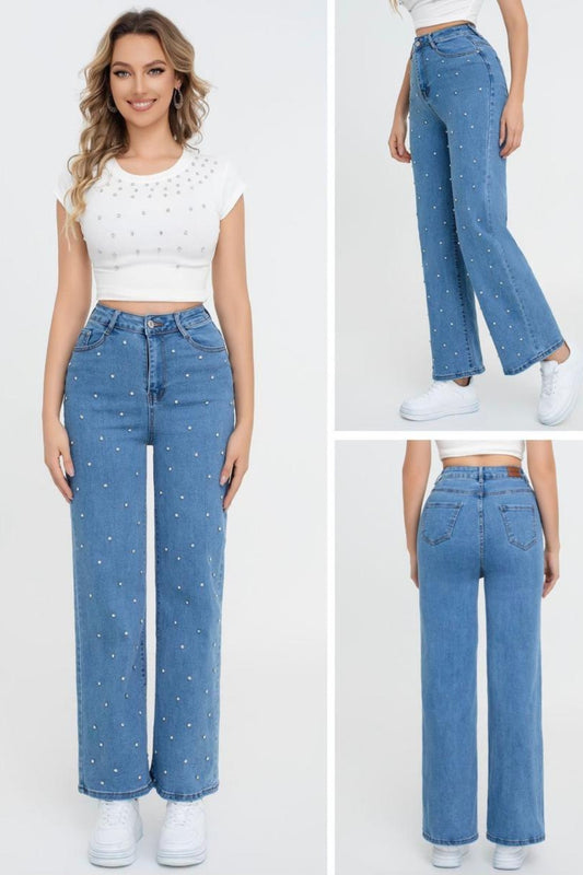 Blue Pearl Wide Leg