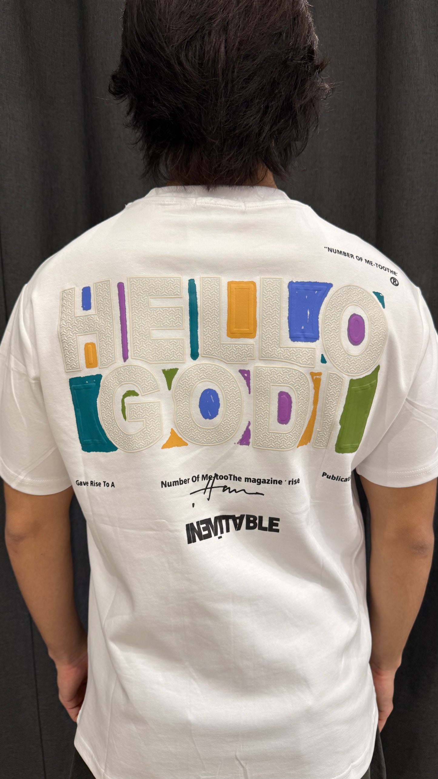 Playera Oversize Unisex con Diseño “Hello God” Estilo Urbano Premium
