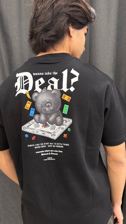 Playera Oversize Unisex con Diseño “Deal?” Estilo Urbano Premium