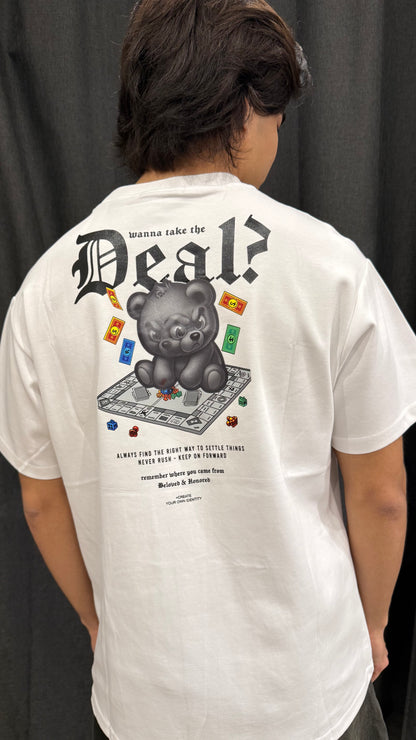 Playera Oversize Unisex con Diseño “Deal?” Estilo Urbano Premium