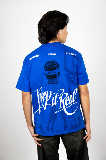 PLAYERA OVERSIZE ESTAMPADO KEEP IT REAL