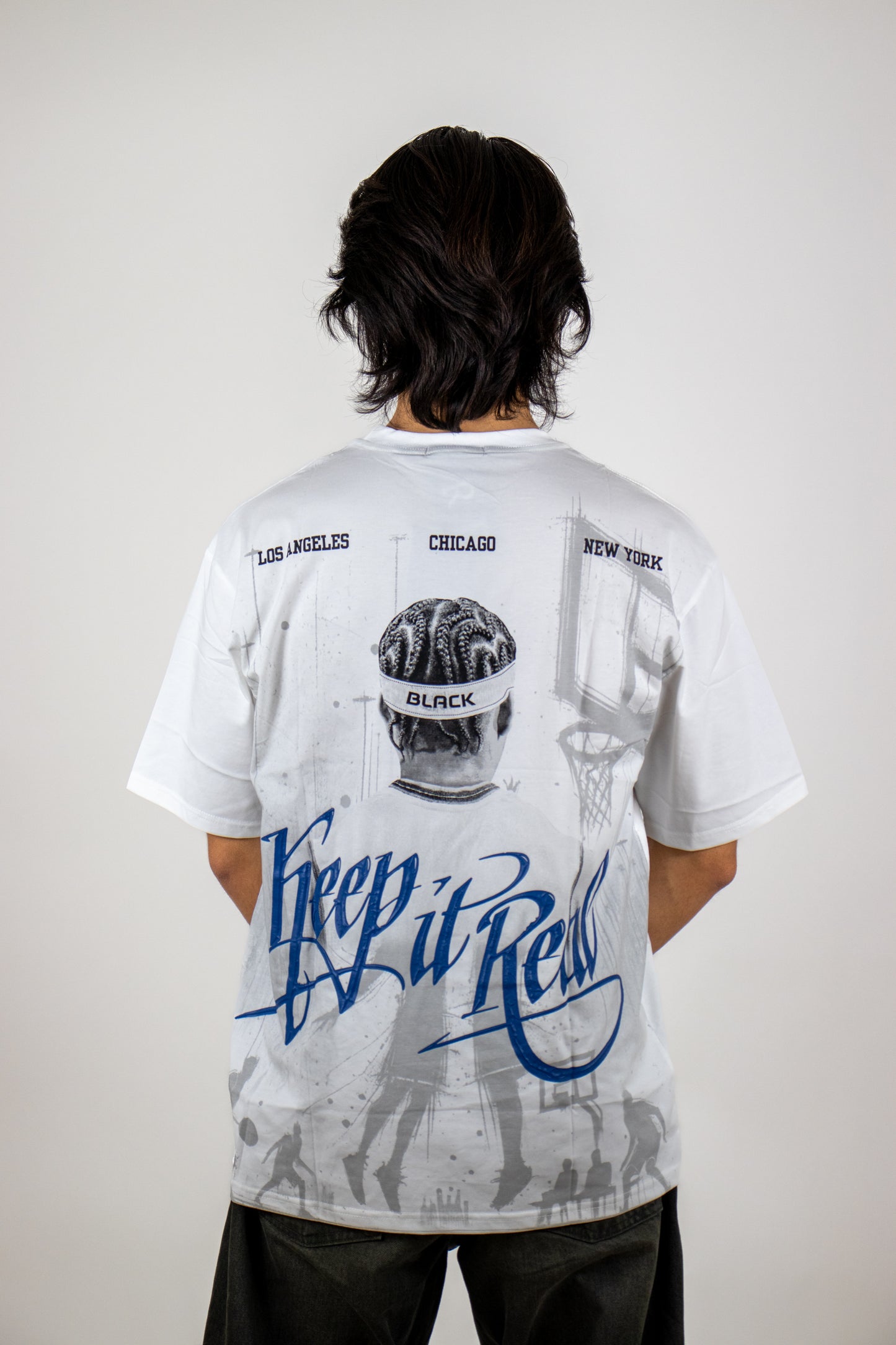PLAYERA OVERSIZE ESTAMPADO KEEP IT REAL