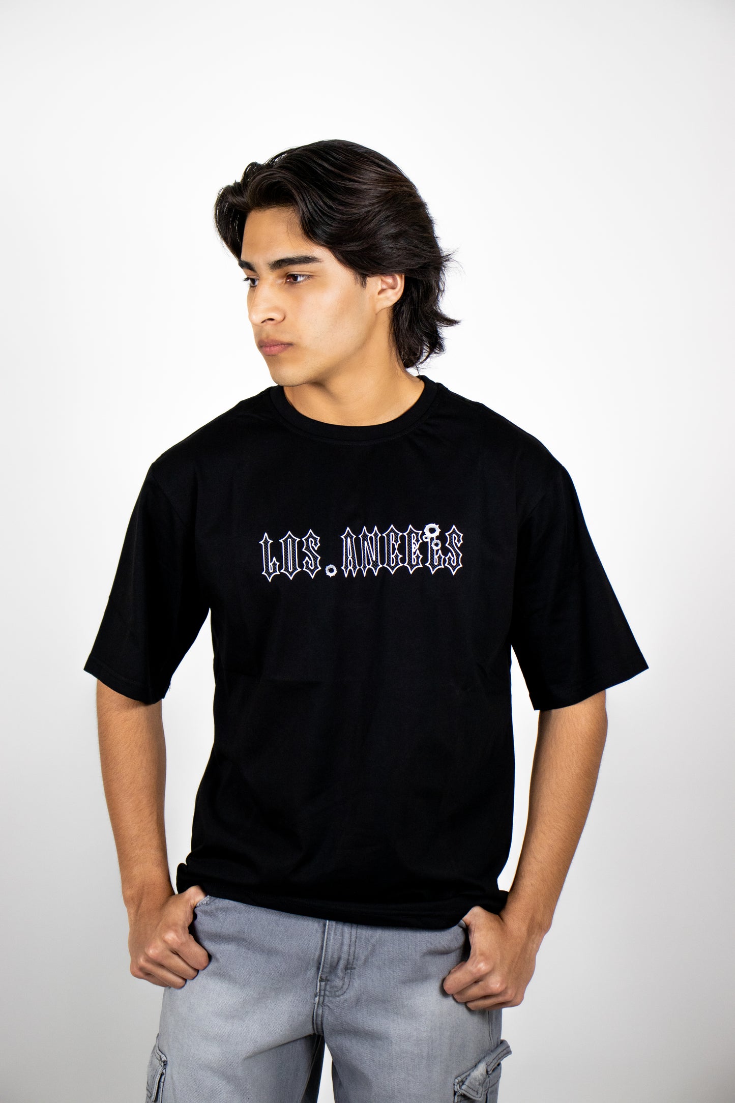 PLAYERA OVERSIZE ESTAMPADO LOS ANGELES