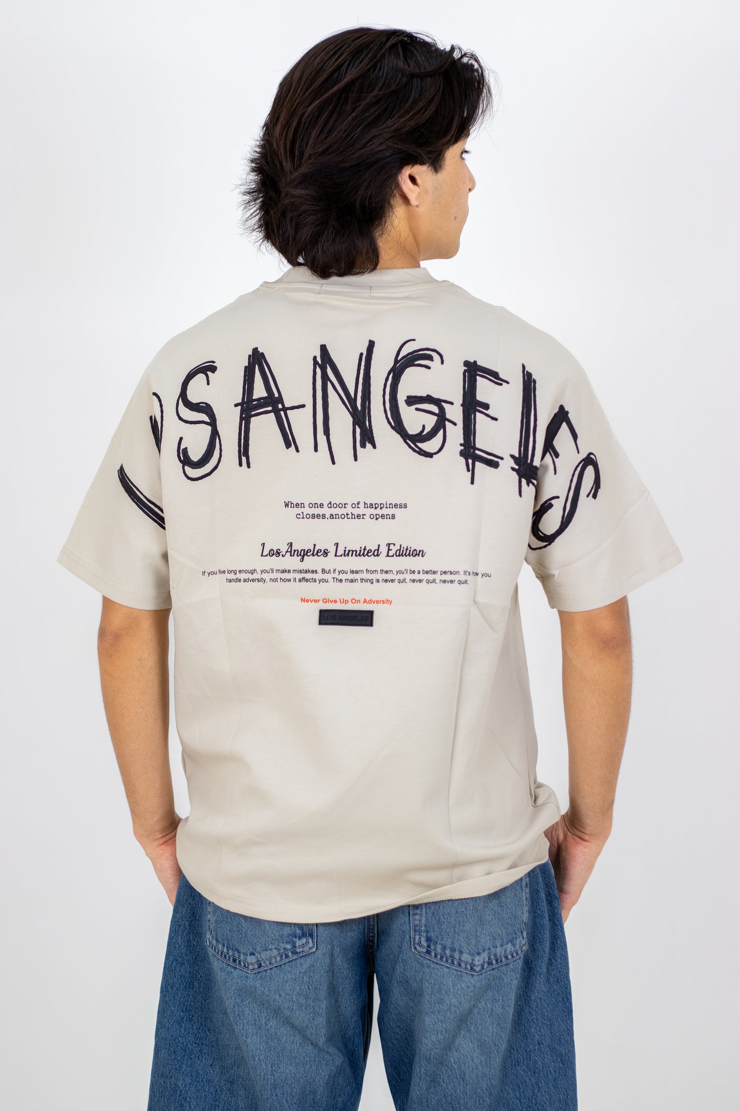 PLAYERA OVERSIZE ESTAMPADO LOS ANGELES