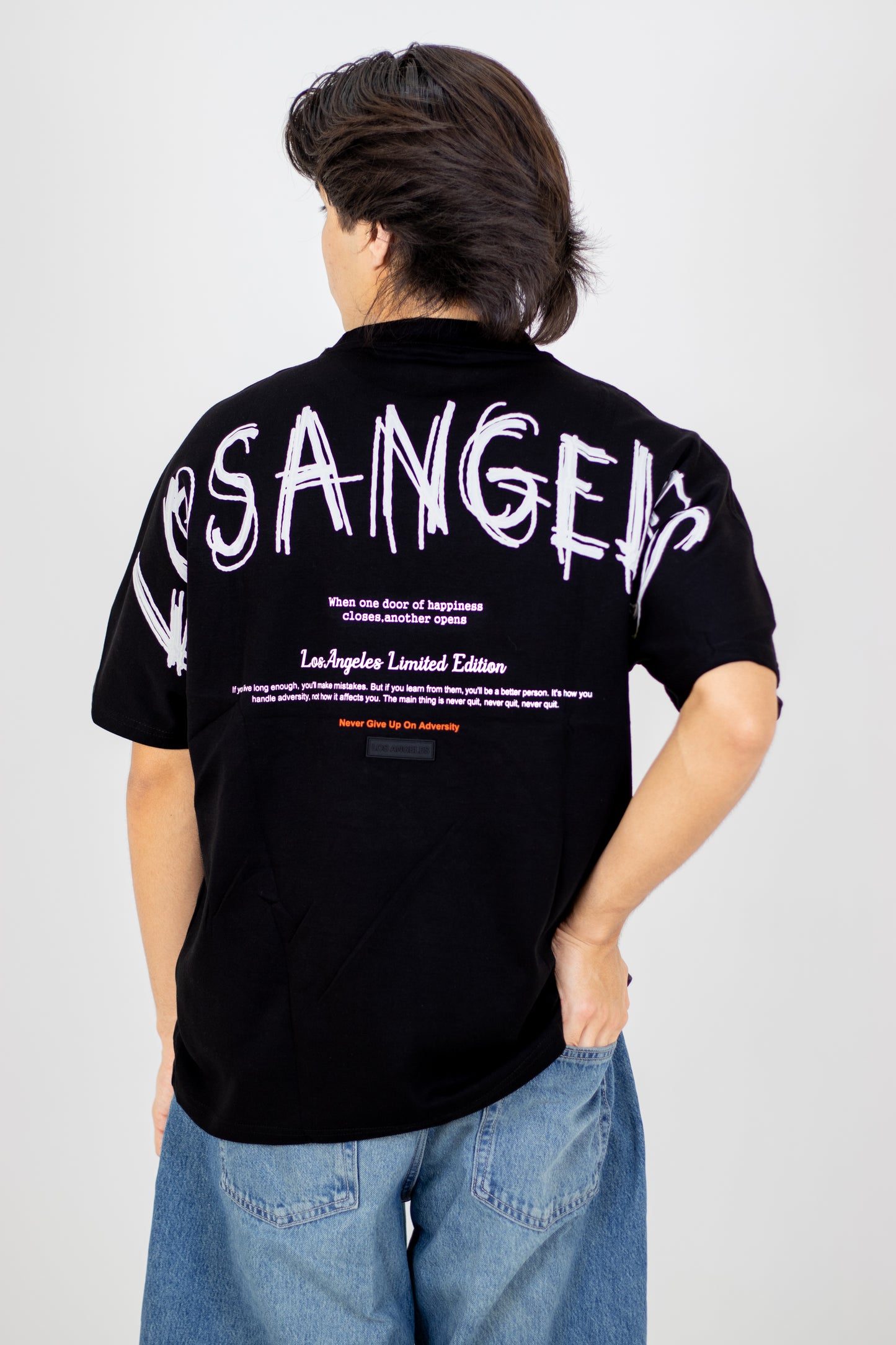 PLAYERA OVERSIZE ESTAMPADO LOS ANGELES