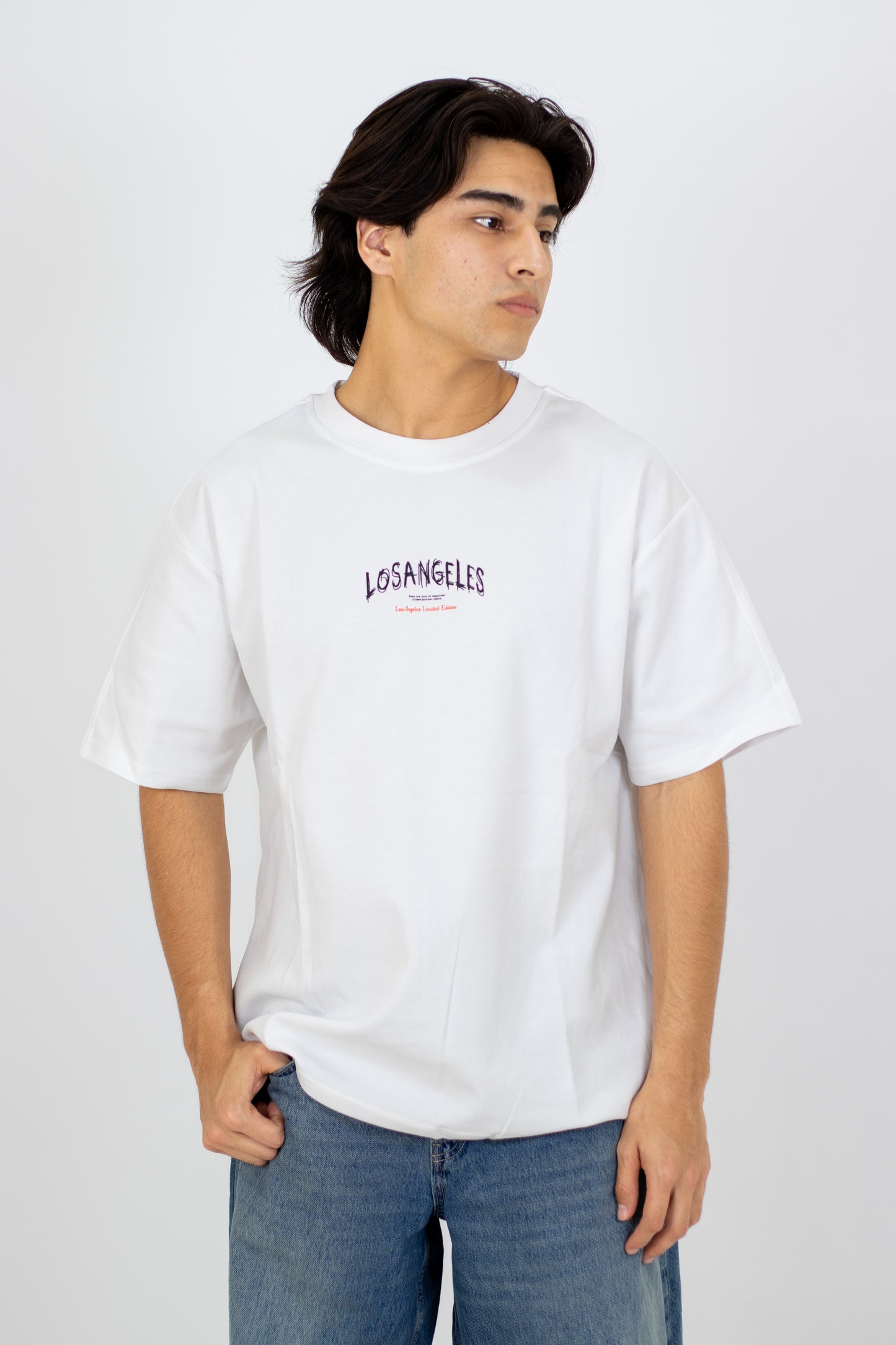 PLAYERA OVERSIZE ESTAMPADO LOS ANGELES