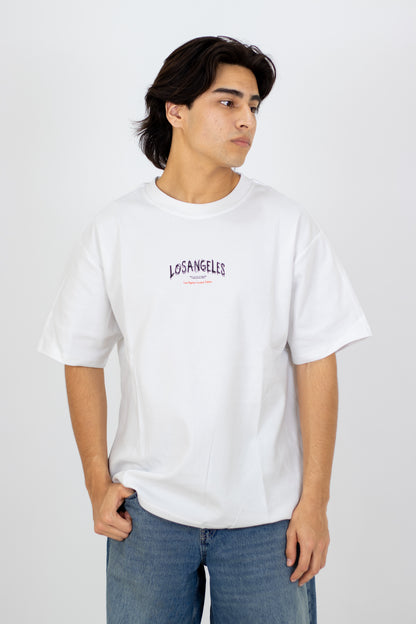 PLAYERA OVERSIZE ESTAMPADO LOS ANGELES