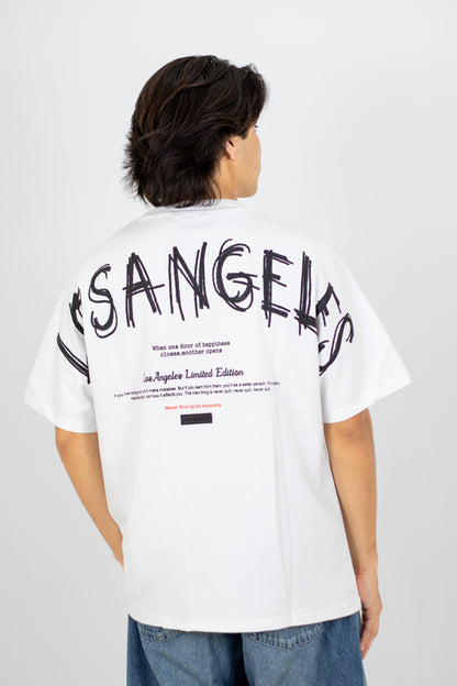 PLAYERA OVERSIZE ESTAMPADO LOS ANGELES