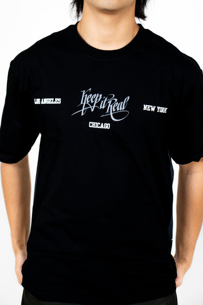 PLAYERA OVERSIZE ESTAMPADO KEEP IT REAL