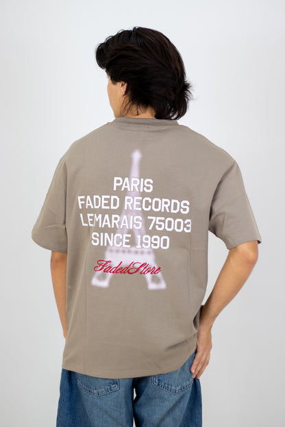 PLAYERA OVERSIZE ESTAMPADO PARIS