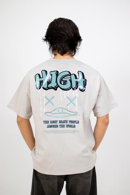 PLAYERA OVERSIZE ESTAMPADO HIGH