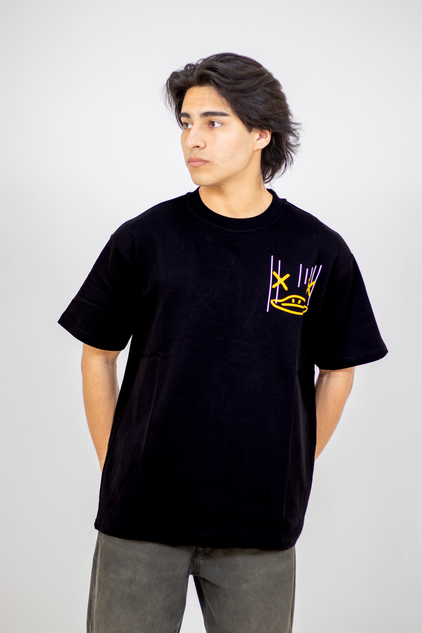 PLAYERA OVERSIZE ESTAMPADO HIGH