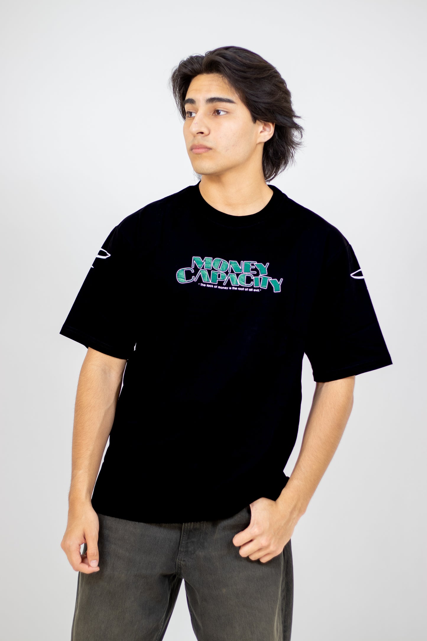 PLAYERA OVERSIZE ESTAMPADO MONEY CAPACITY