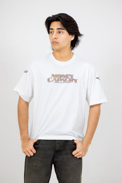 PLAYERA OVERSIZE ESTAMPADO MONEY CAPACITY