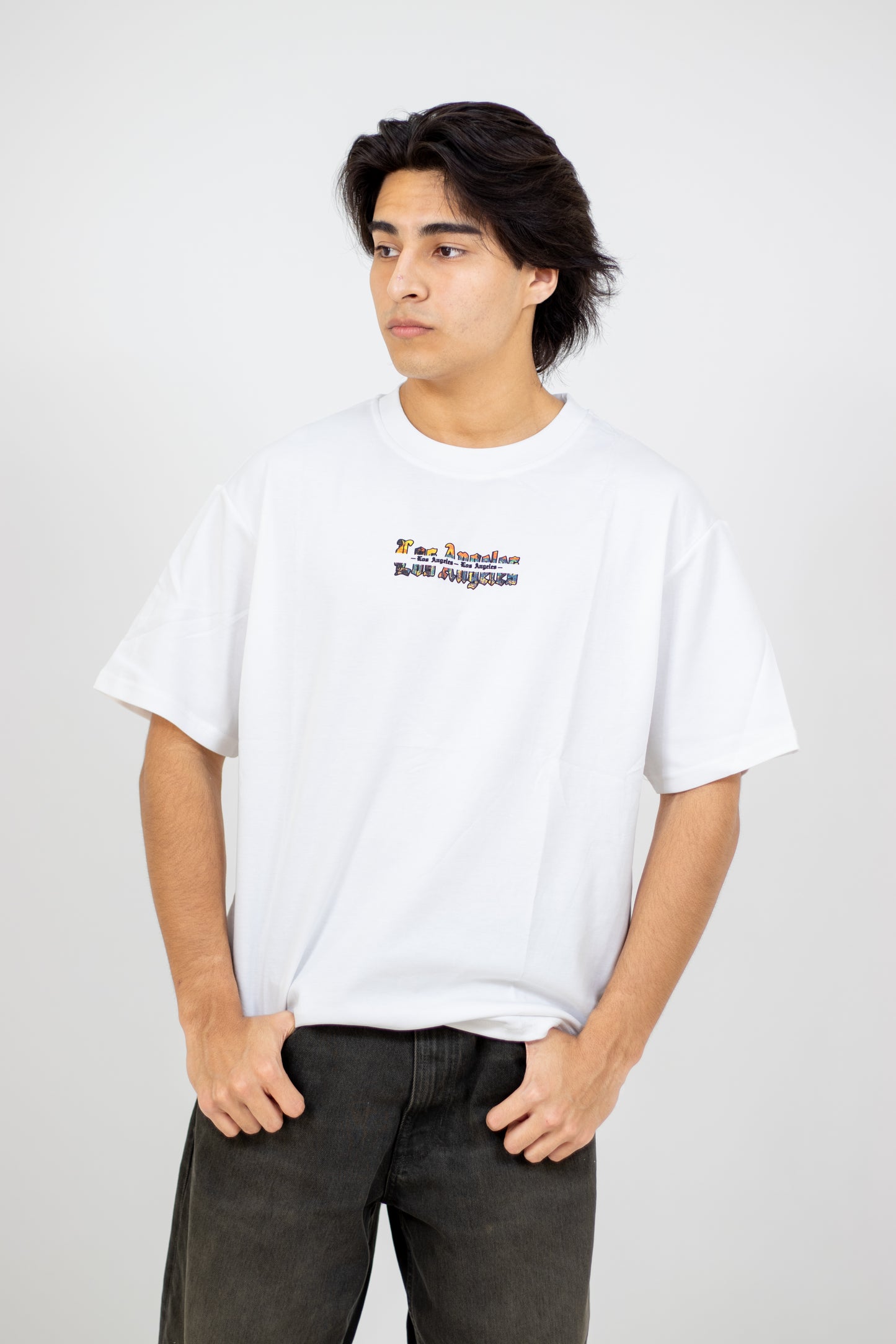 PLAYERA OVERSIZE ESTAMPADO LOS ANGELES