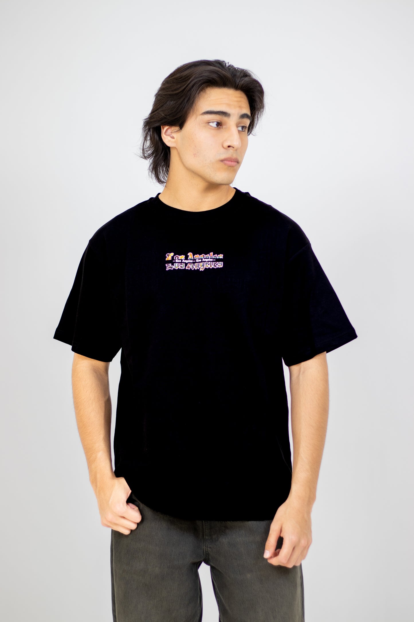 PLAYERA OVERSIZE ESTAMPADO LOS ANGELES