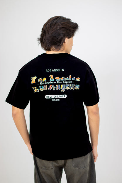 PLAYERA OVERSIZE ESTAMPADO LOS ANGELES
