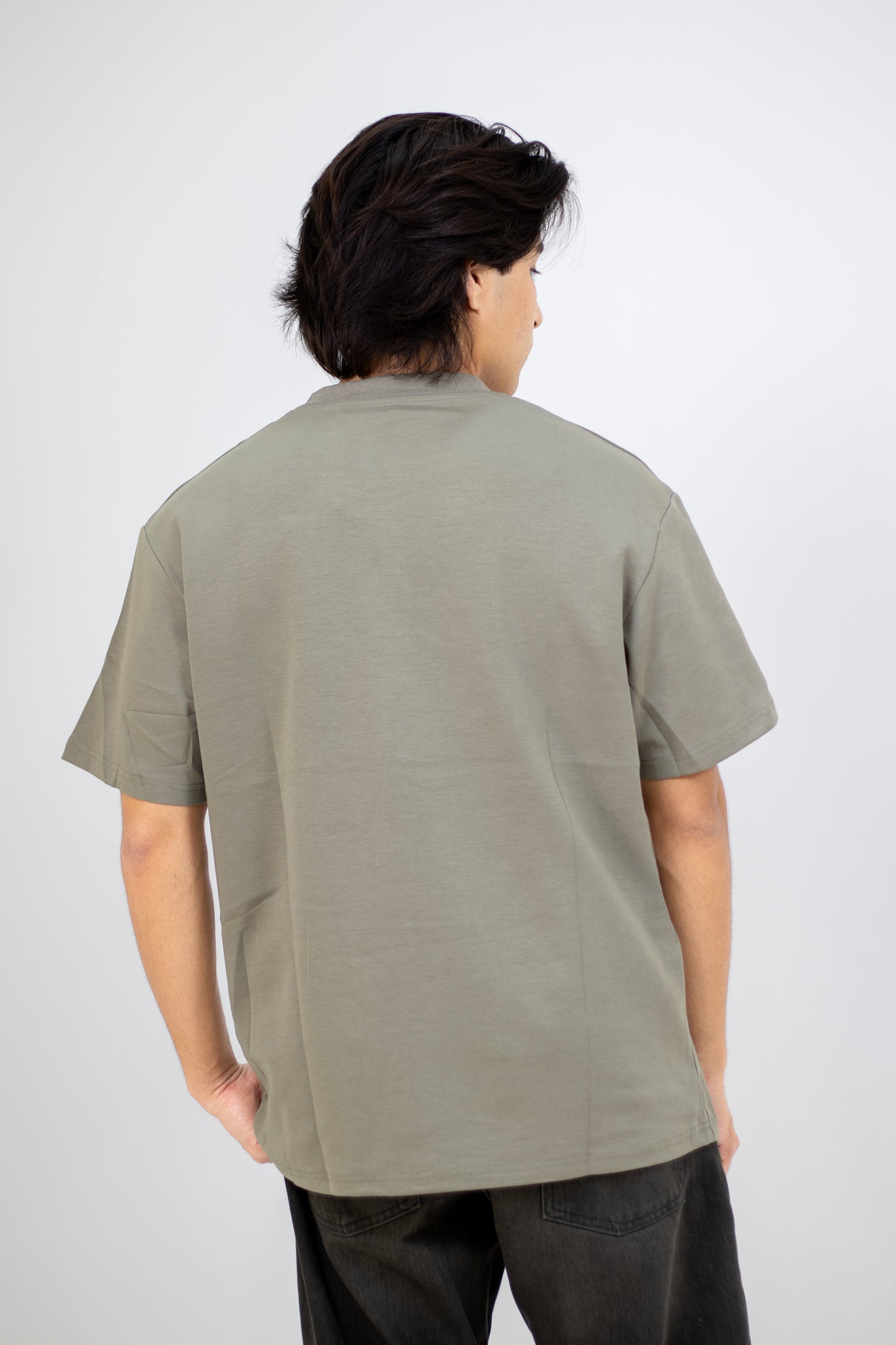 PLAYERA OVERSIZE BASICA CAFE