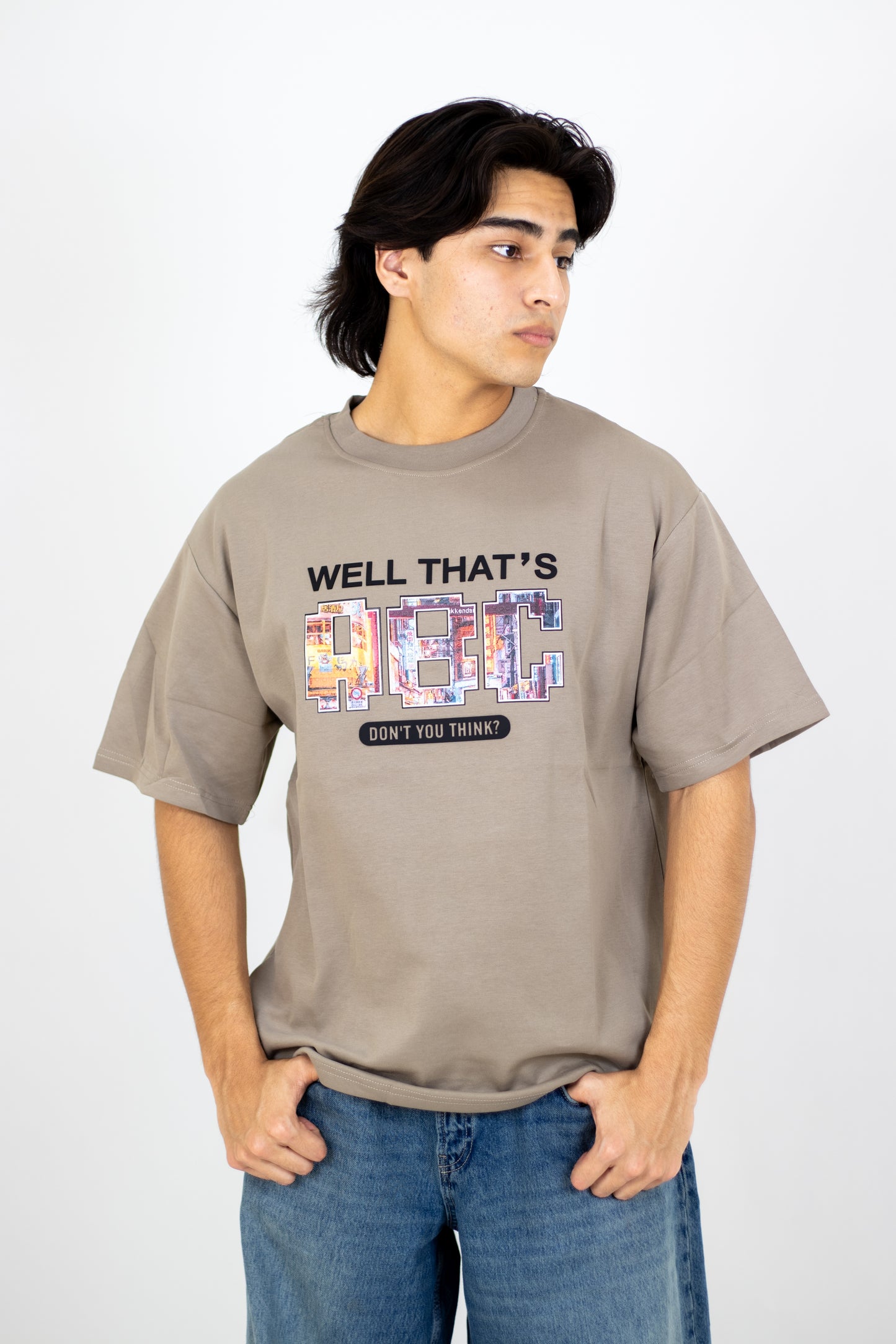 PLAYERA OVERSIZE ESTAMPADO ABC