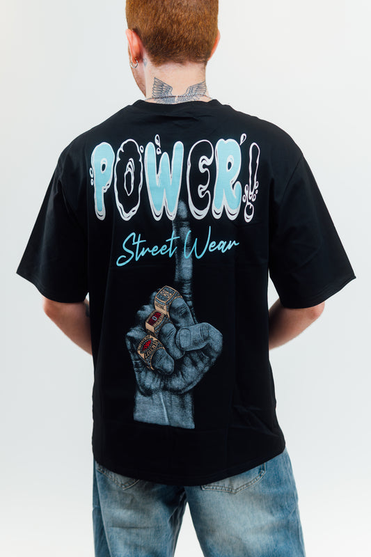 Playera Oversize Estampado Power