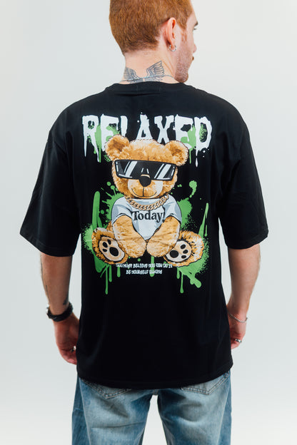 Playera Estampada "Oso Relaxed"