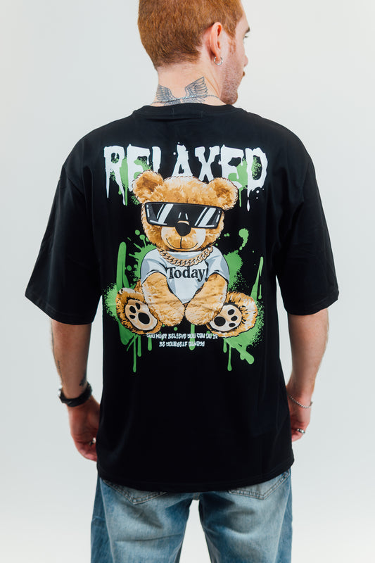 Playera Estampada "Oso Relaxed"