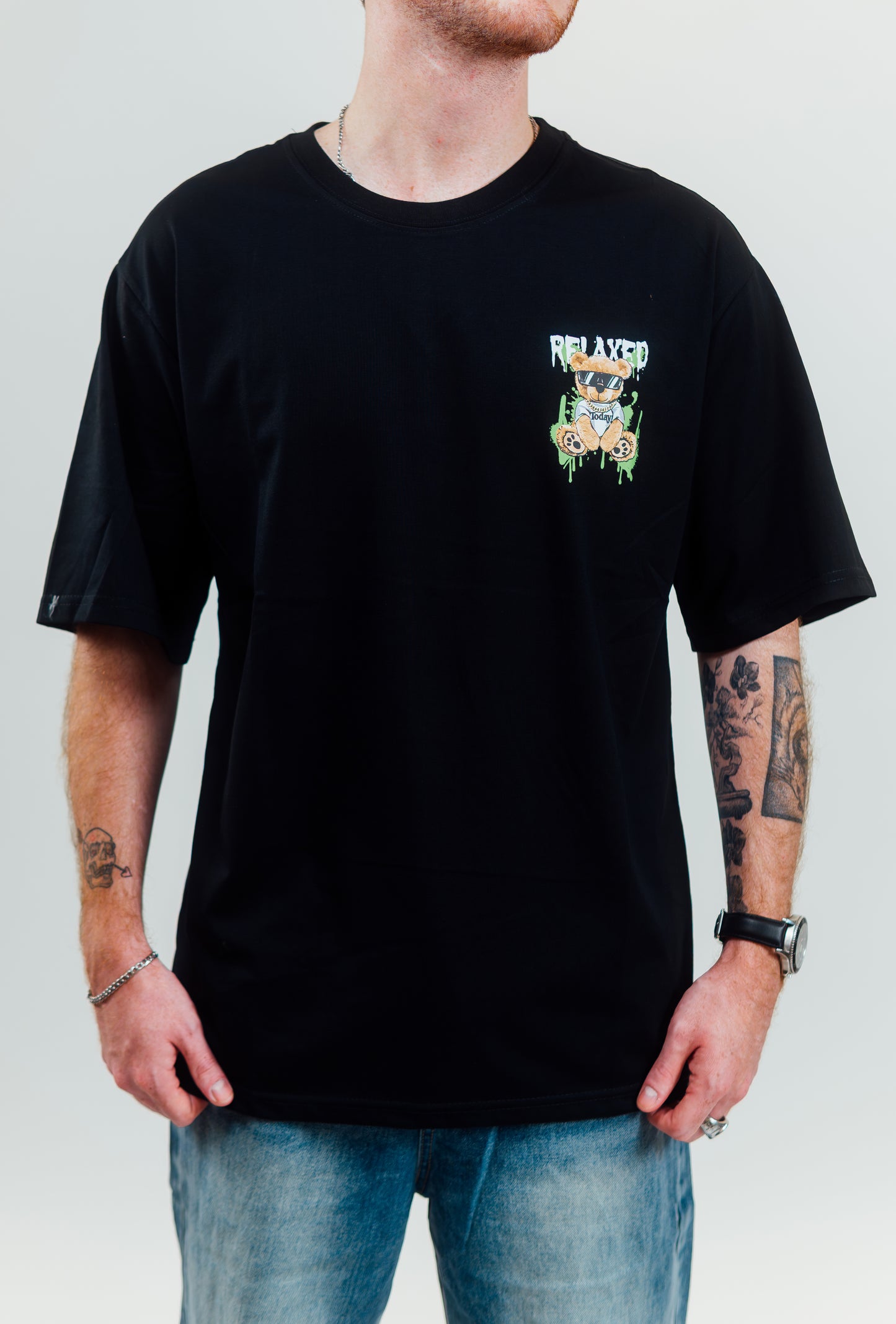 Playera Estampada "Oso Relaxed"