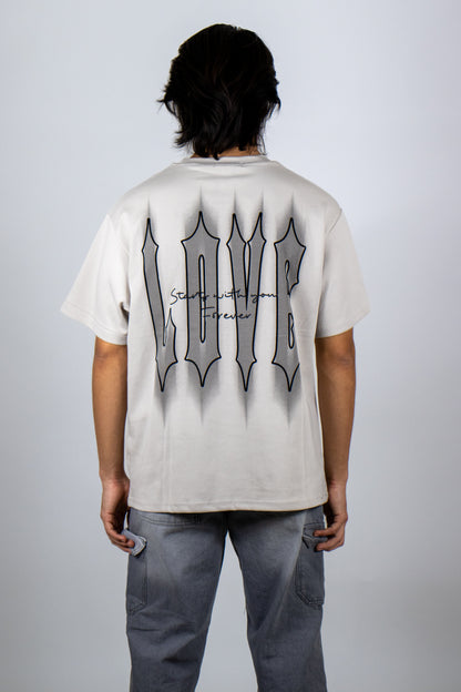 PLAYERA OVERSIZE ESTAMPADO LOVE