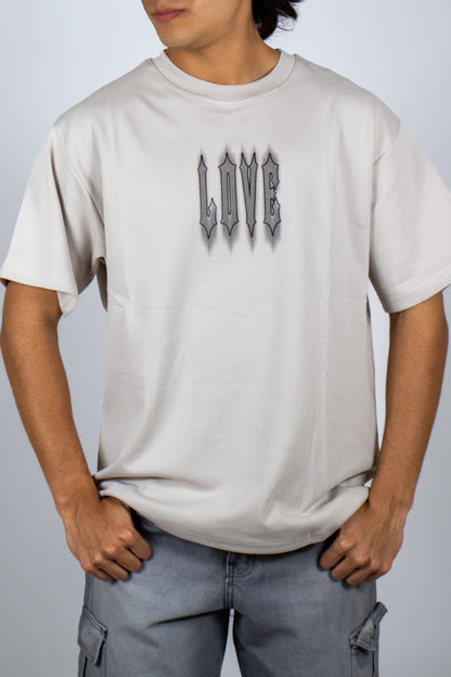 PLAYERA OVERSIZE ESTAMPADO LOVE
