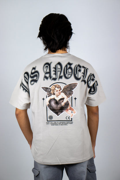 PLAYERA OVERSIZE ESTAMPADO LOS ANGELES