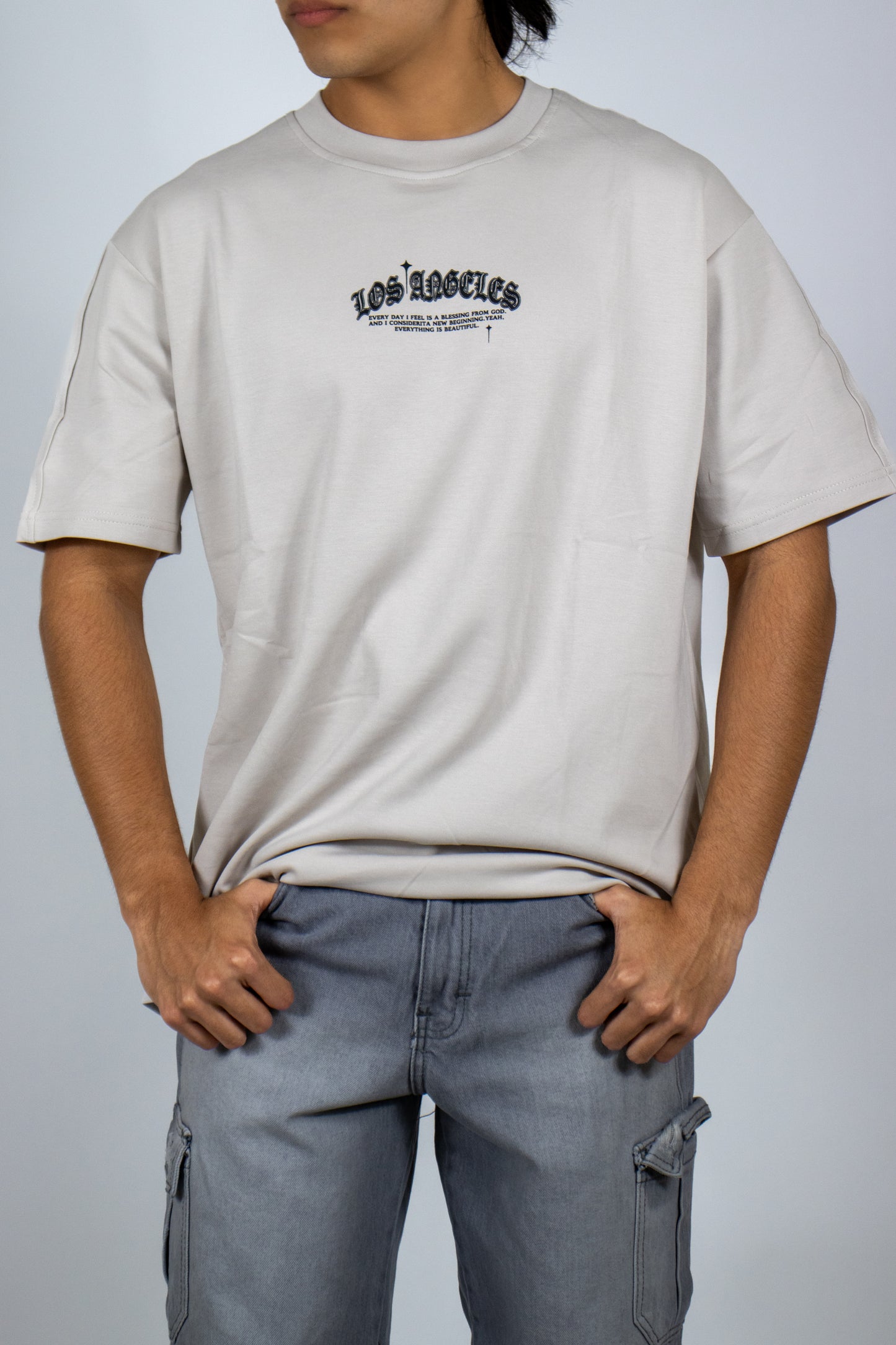 PLAYERA OVERSIZE ESTAMPADO LOS ANGELES