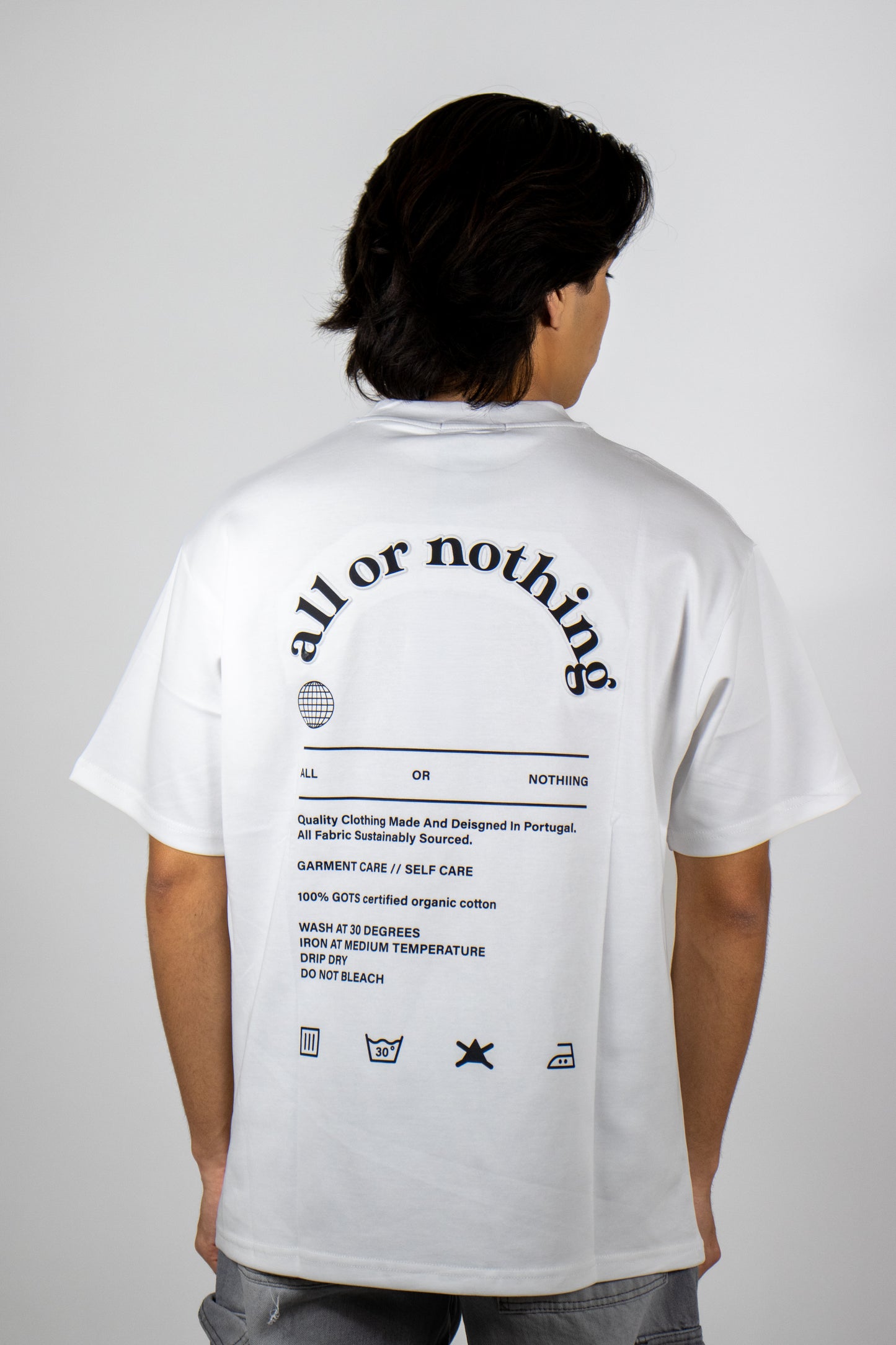 PLAYERA OVERSIZE ESTAMPADO ALL OR NOTHING