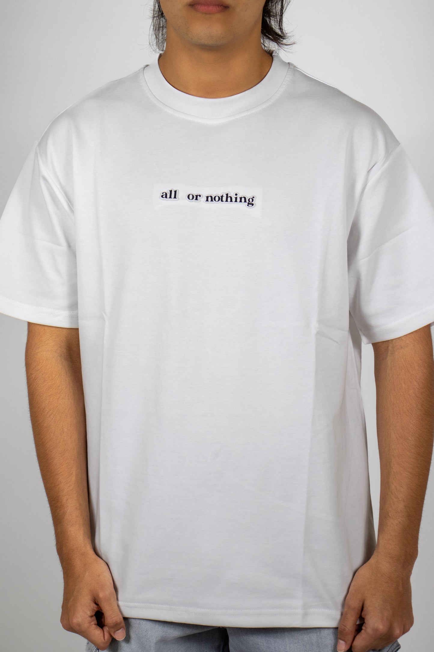 PLAYERA OVERSIZE ESTAMPADO ALL OR NOTHING