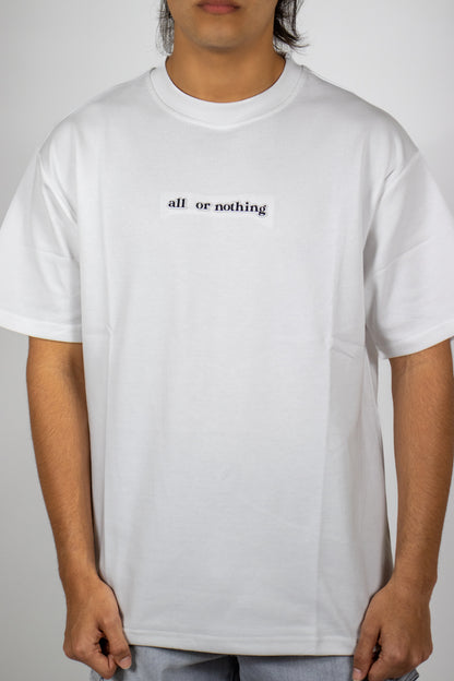 PLAYERA OVERSIZE ESTAMPADO ALL OR NOTHING