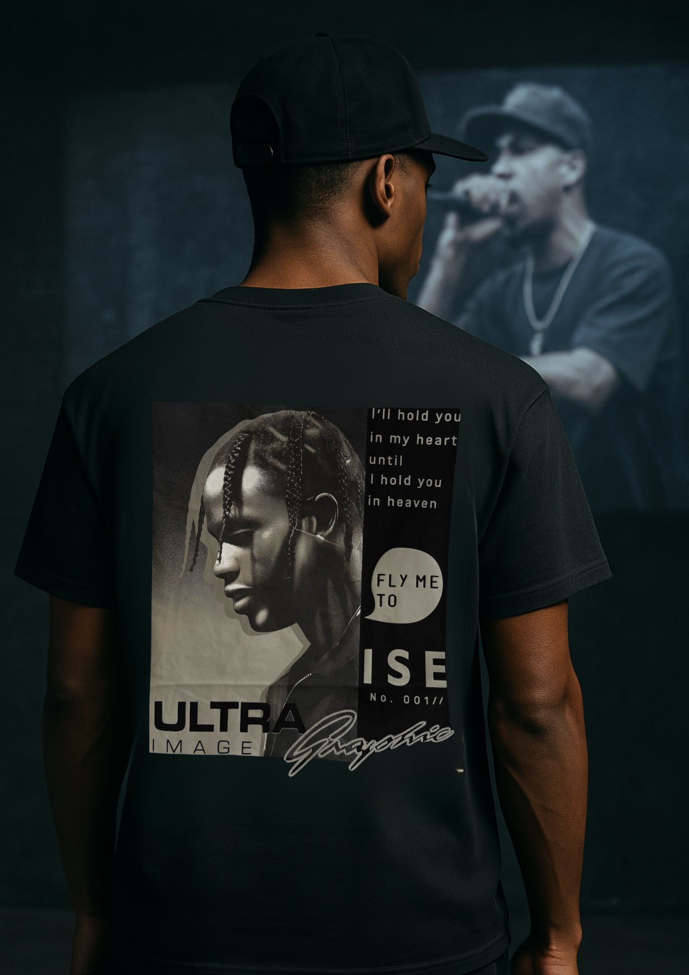 Playera Estampado Travis Scott