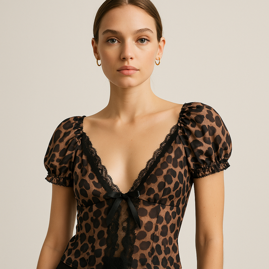 Blusa con Animal Print