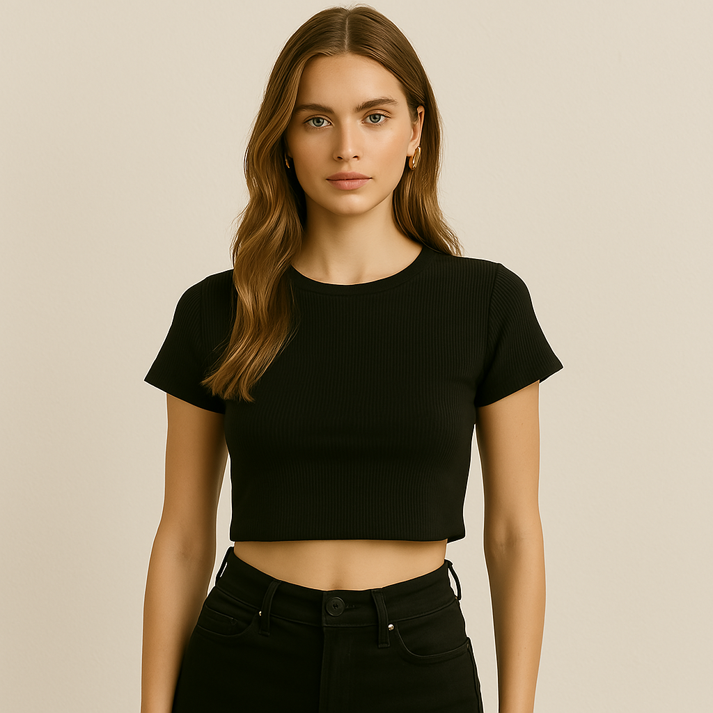 Blusa Corta Lisa