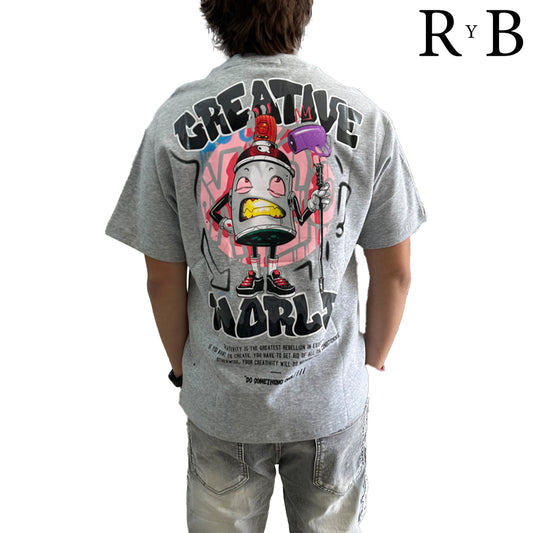 Playera Estampado Creative World